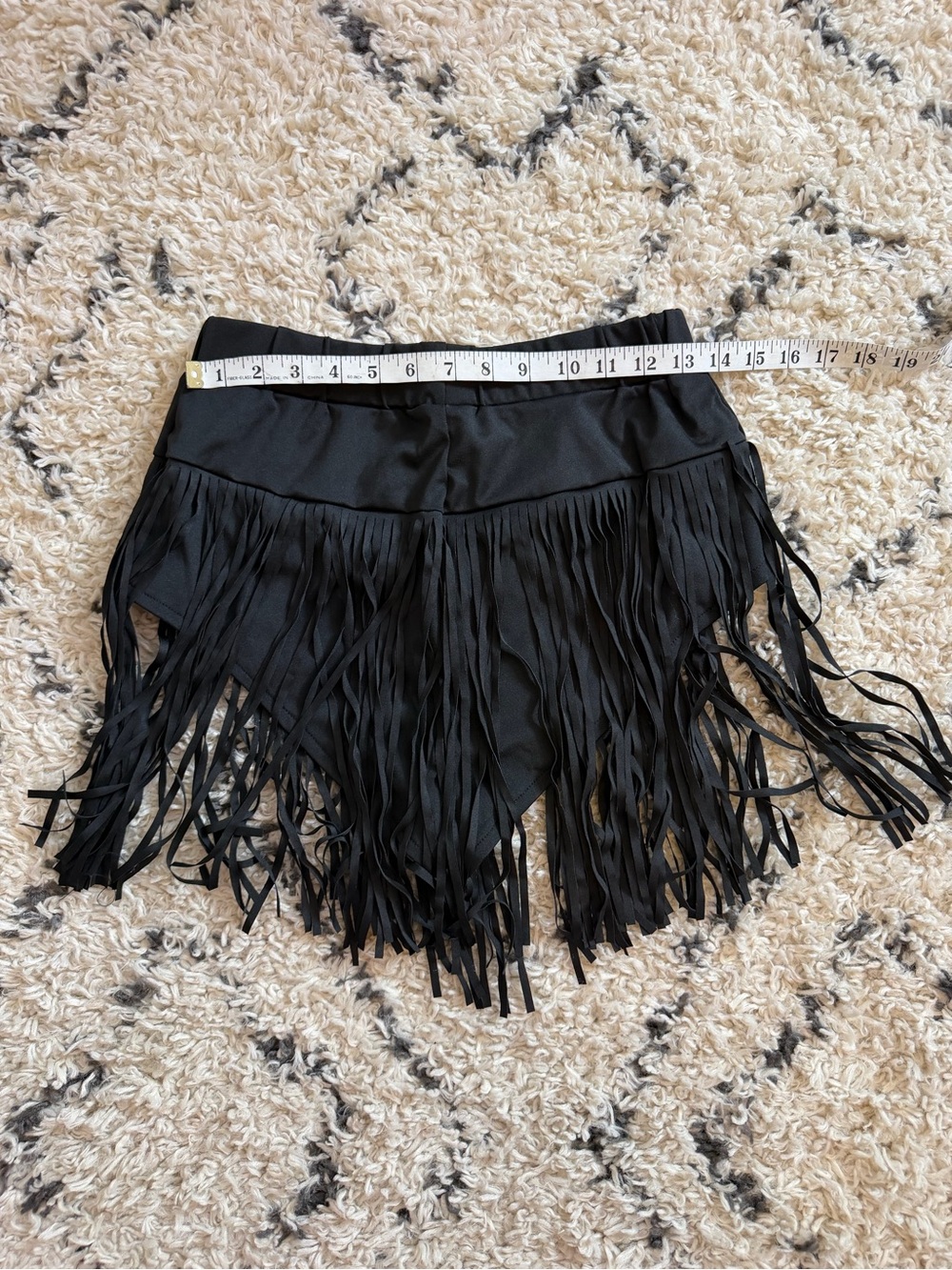 Black Fringe Bottoms Size Woman L